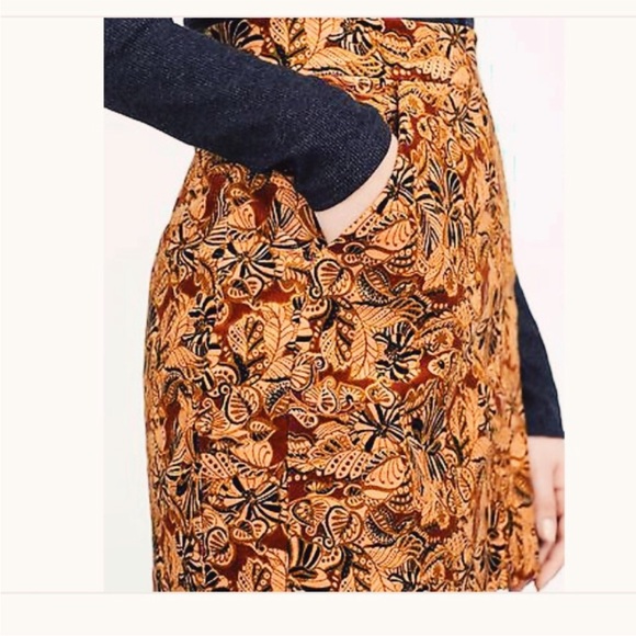 Zara Skirts Zara Corduroy Botanical Printed Mini Skirt- size XS - Picture 2 of 10